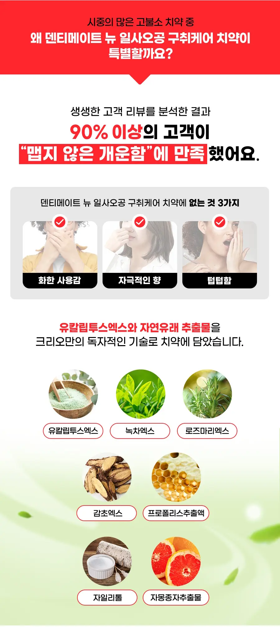 [고불소] 크리오 덴티메이트 1450 구취케어 치약 150g*6개 상세페이지 4